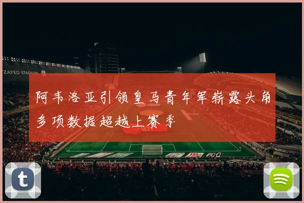 阿韦洛亚引领皇马青年军崭露头角多项数据超越上赛季